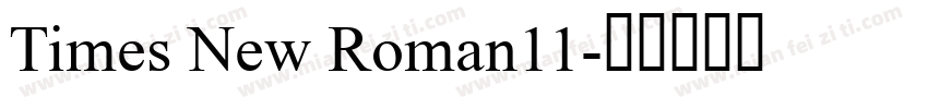 Times New Roman11字体转换